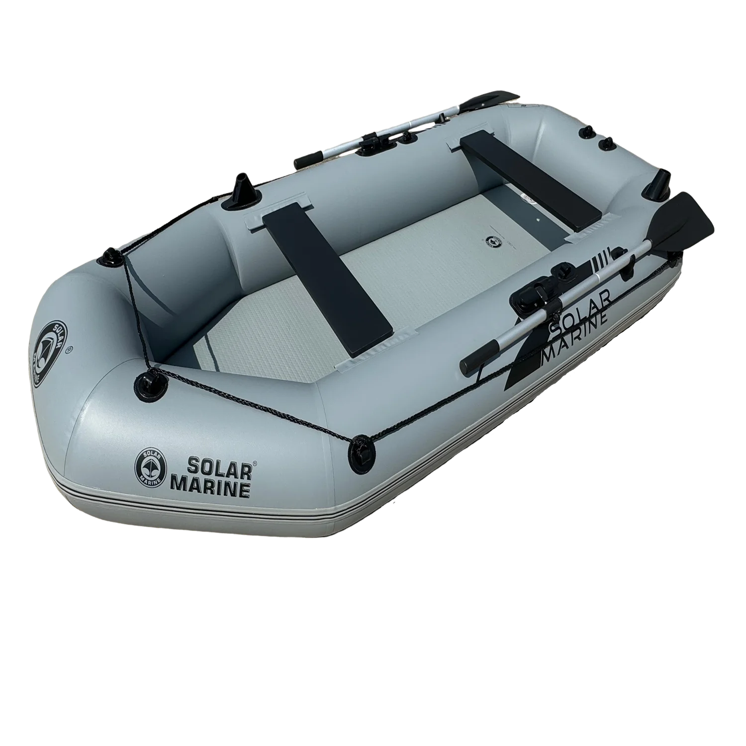 Barco de pesca inflable Solar Marine B260-3, Kayak de suelo de aire, barcos de goma de PVC para bomba de mar, todos los accesorios para 2-4 personas, 2,6 M - imagen 5