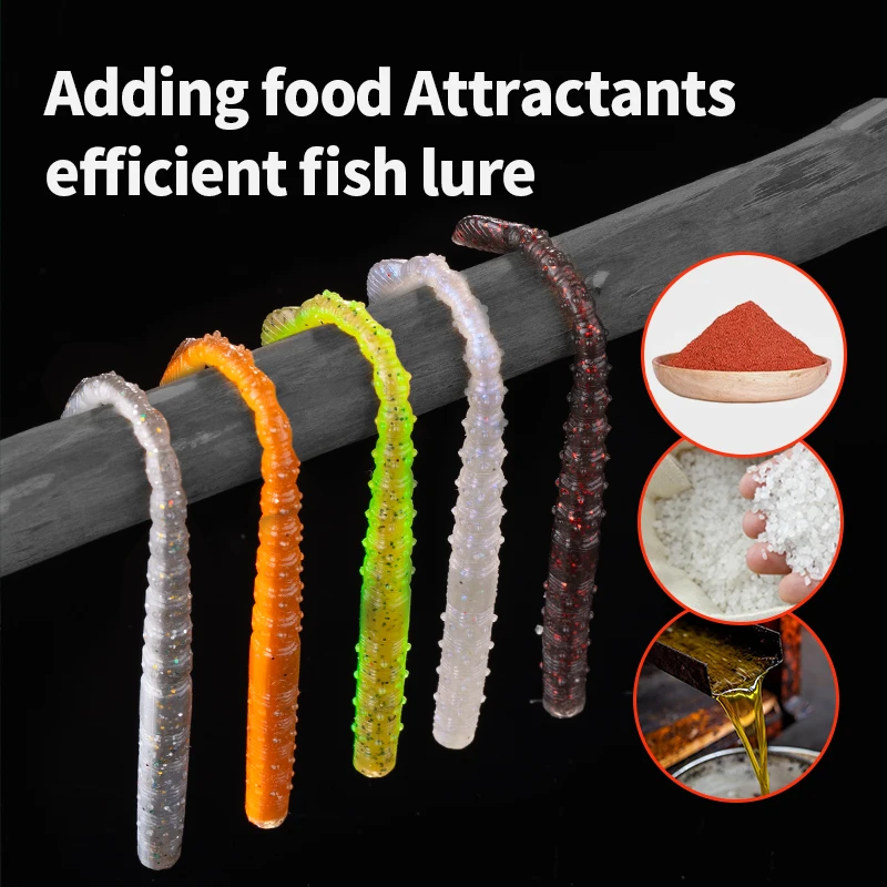 LINNHUE Swimbaits cebo blando con lentejuelas para lubina eficaz - imagen 4