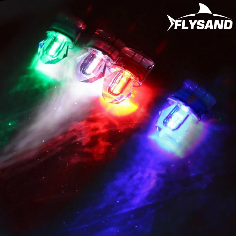 FLYSAND-Lámpara LED de pesca con forma de diamante subacuática, luz de Flash que atrae calamar, señuelo de pesca, aparejos, herramientas de pesca - imagen 3