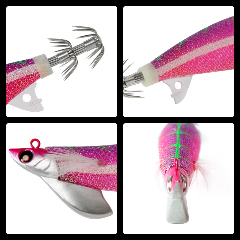 LETOYO Tip Run lead señuelo de calamar con jig de calamar BKK HOOK EGING Cebo artificial eging para pulpo sepia Señuelos de pesca en el mar EGI - imagen 3