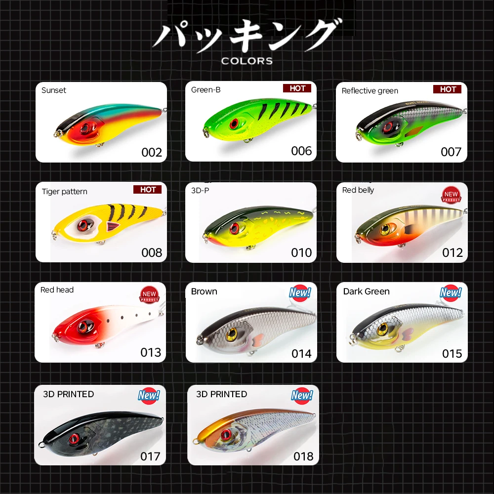 Hunthouse Pike Jerkbait – Cebo lápiz hundimiento lento para perca - imagen 3