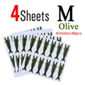 48pcs M Olive