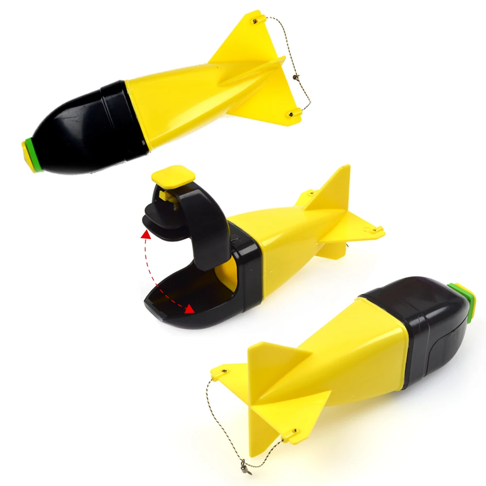 Alimentador de cohetes de pesca TOLU, bomba flotante grande y pequeña, soporte para cebo, 2 tamaños, alimentadores de cohetes de pellets, accesorios de engranaje de posición - imagen 4