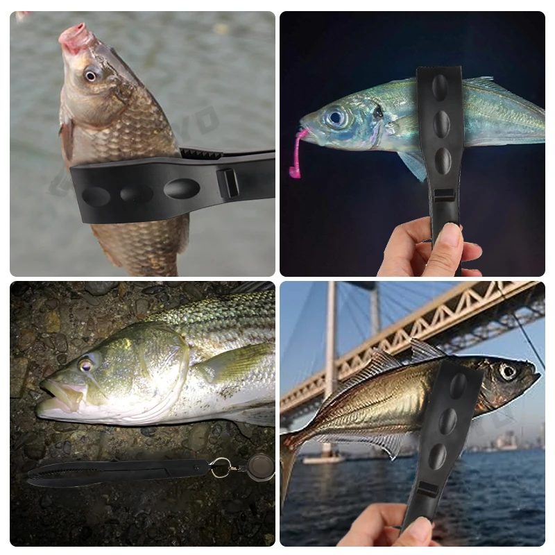 LETOYO agarre multifuncional con hebilla telescópica y Clip de cinturón, herramienta de pesca con bloqueo de interruptor, accesorios de pesca - imagen 5
