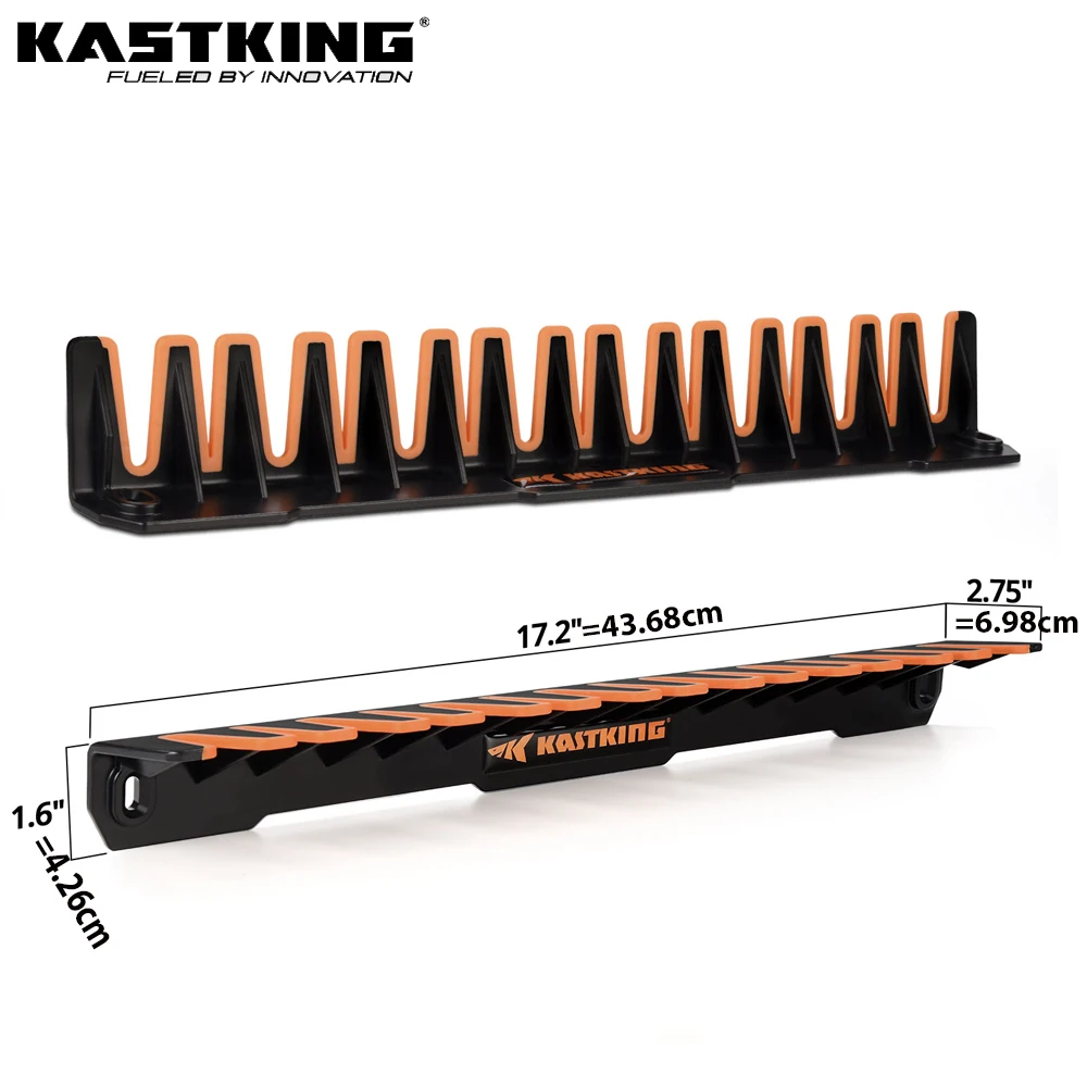 KastKing V15 Soporte vertical para cañas de pescar – Montaje mural - imagen 3