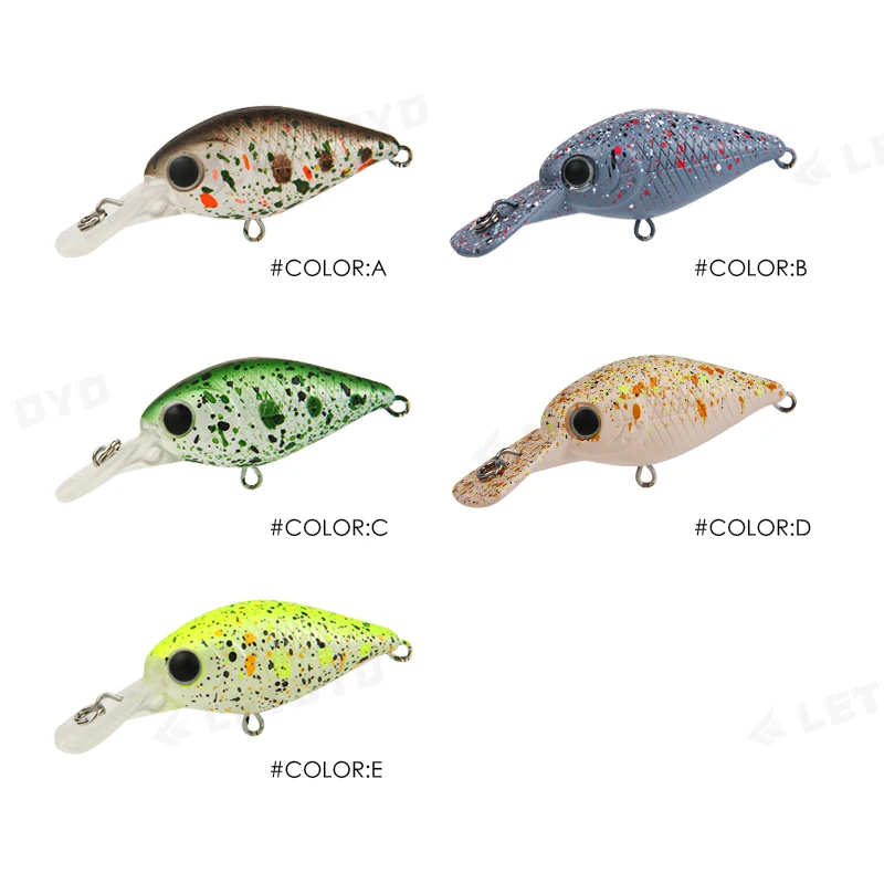 LETOYO 3,2g 50mm SN50 manivela hundimiento señuelo de manivela cebos duros cebo Artificial Crankbait señuelo Wobblers lubina perca trucha señuelo de pesca - imagen 4