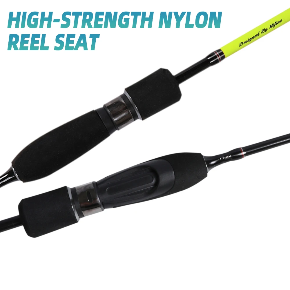 Caña de pescar ultraligera de carbono MIFINE SPEEDFLY SPIN 24T 1,8 M 1,98 M 2,1 M peso del señuelo 0,5-6g viaje UL Spinning 2 secciones caña de trucha - imagen 4
