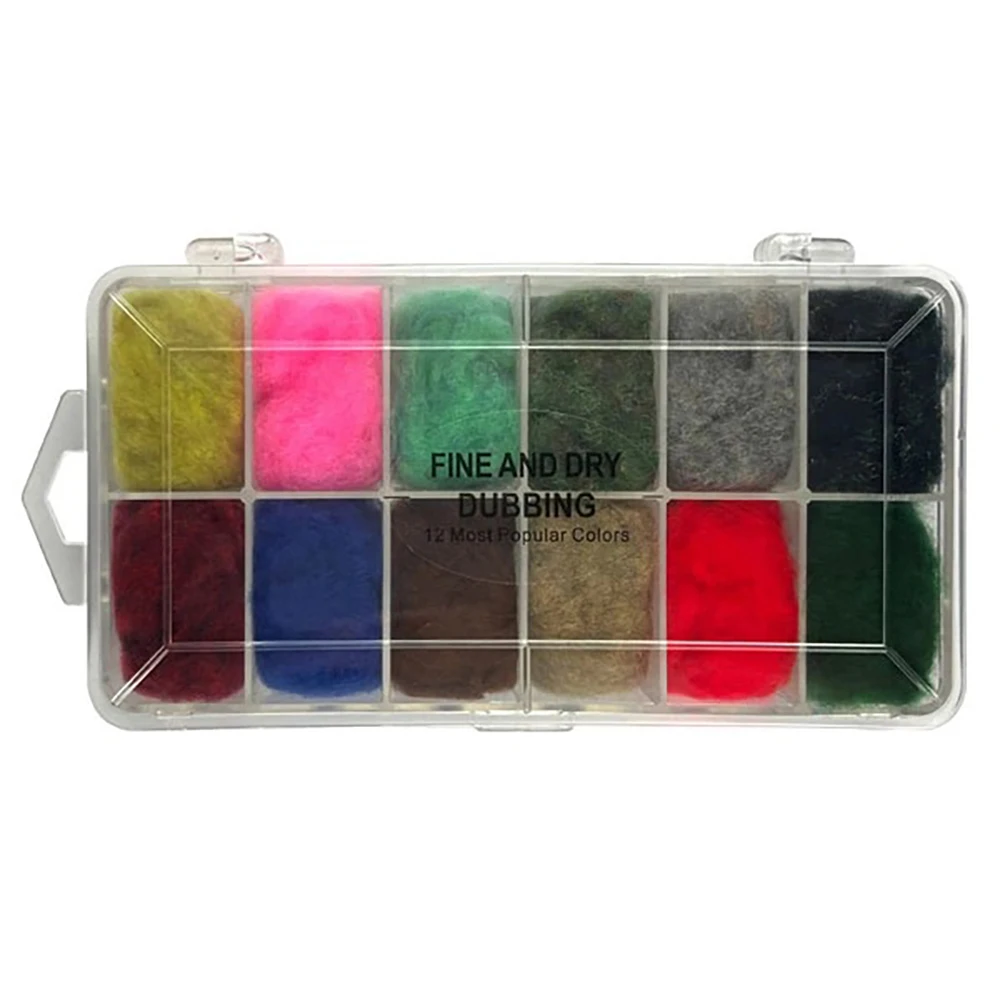 Material de atado de pesca con mosca, doblaje fino y seco, perfecto para cualquier mosca seca, todo emergente, funciona bien para pececillos pequeños, 12 colores clave - imagen 3