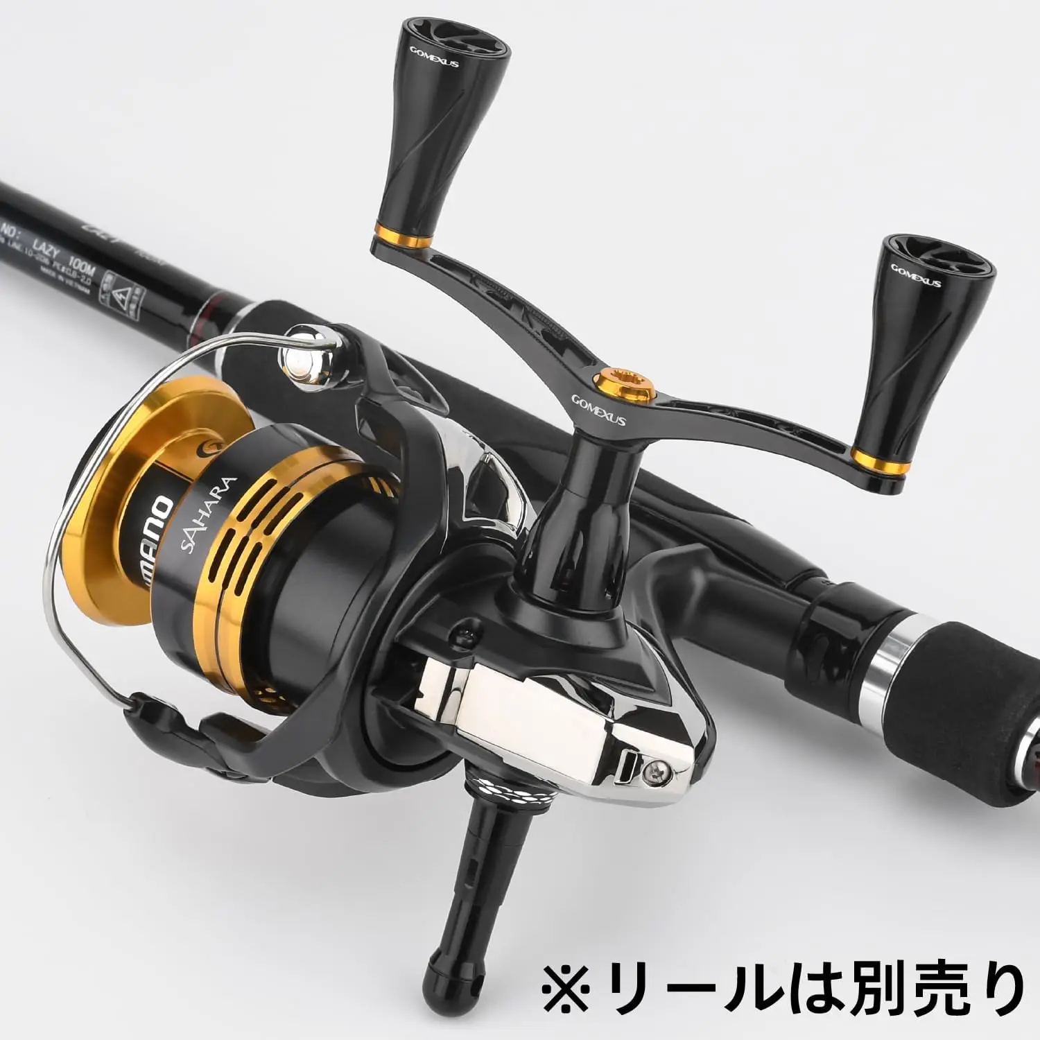 Gomexus mango doble Eging pesca carrete de 98mm mango para Daiwa Exist Certate Fuego balístico Luvias Tatula LT Spinning - imagen 5