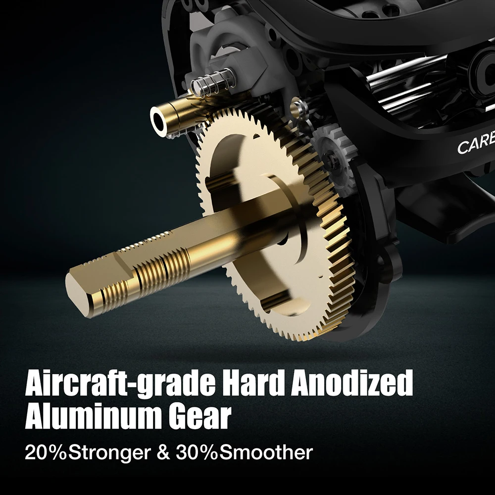 Piscifun-carrete de Baitcasting XCS de carbono, 8KG, arrastre máximo, 7 + 1 rodamientos, relaciones de engranaje 8,1: 1, marco de carbono, carrete de pesca de agua dulce y salada - imagen 4