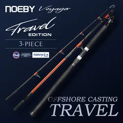 NOEBY VOYAGER Caña de pescar Popping Portátil para GT y Atún