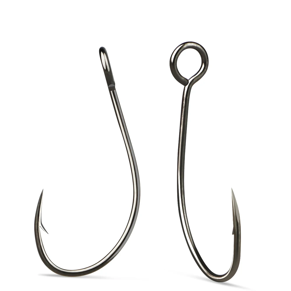 FTK-anzuelo de pesca de carpa con ojo grande, anzuelos japoneses de acero de alto carbono, gusano, anzuelo de púas, accesorios de pesca de carpa, 20 piezas - imagen 4