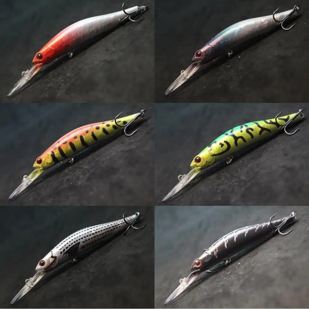 Descubra el mundo vibrante de los señuelos de pesca con nuestra diversa selección de cebos de agua superior