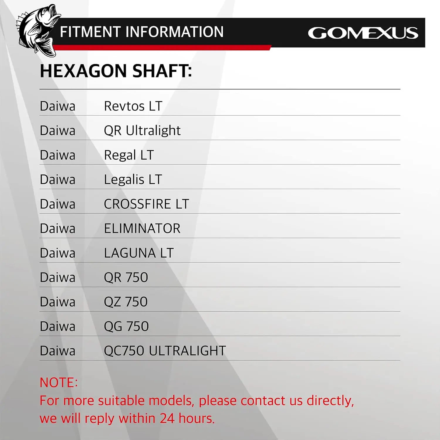 GOMEXUS-mango eléctrico de 57mm, Compatible con Daiwa Revros Regal Legalis Crossfire LT, eliminador QR, mango de carrete de pesca ultraligero - imagen 5