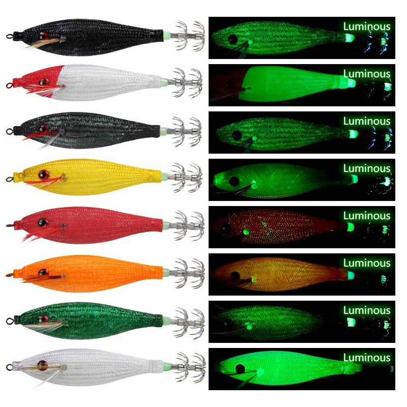 LETOYO TOTO-señuelo de calamar flotante, plantilla de calamar luminosa, cebo Artificial para Webfoot, pulpo, egi, sepia, Señuelos de pesca de mar - imagen 5