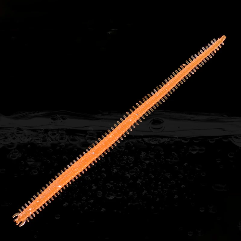 Señuelo de pesca de 10 piezas, 1,5g, 13cm, cebo blando, gusano de tierra, ciempiés, cebo de gusano, silicona Artificial, carpa para anzuelo Jigging - imagen 4