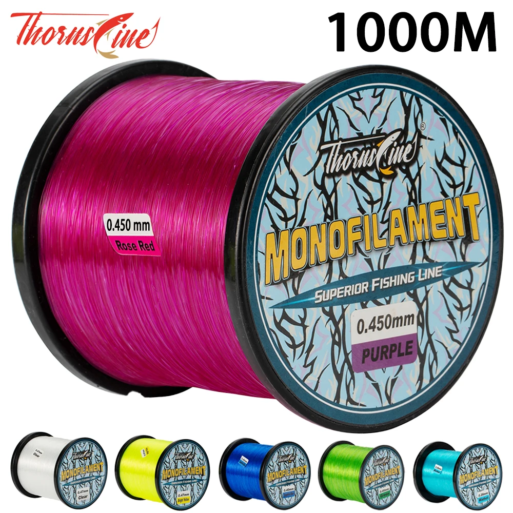Thronsline-sedal de Pesca de fluorocarbono, 1000M, línea de monofilamento de nailon superfuerte, Material japonés para Pesca de carpa, mar pesca pesca accesorios pesca accesorios mar accesorios de pesca accesorios pesc - imagen 2