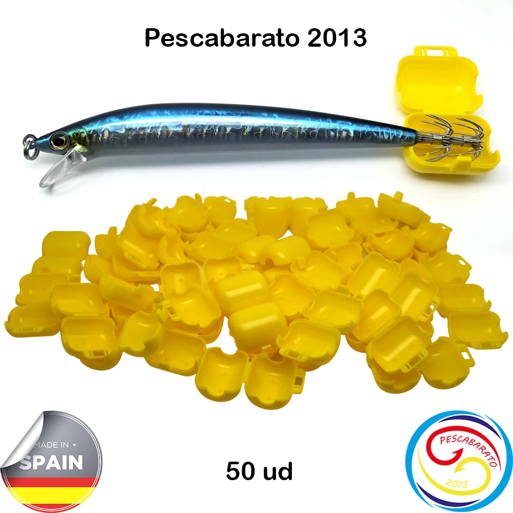 Cubre anzuelos para la pesca del calamar.