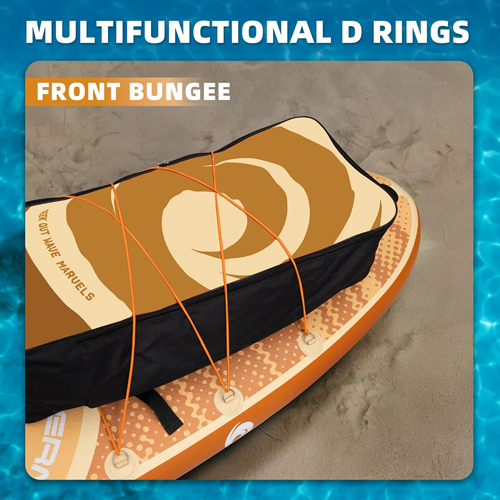 SOWM 11 '* 33 ''* 6 ''subtabla impermeable inflable Paddle Sup Board adulto estilo de pie pesca acuática con accesorios - imagen 5