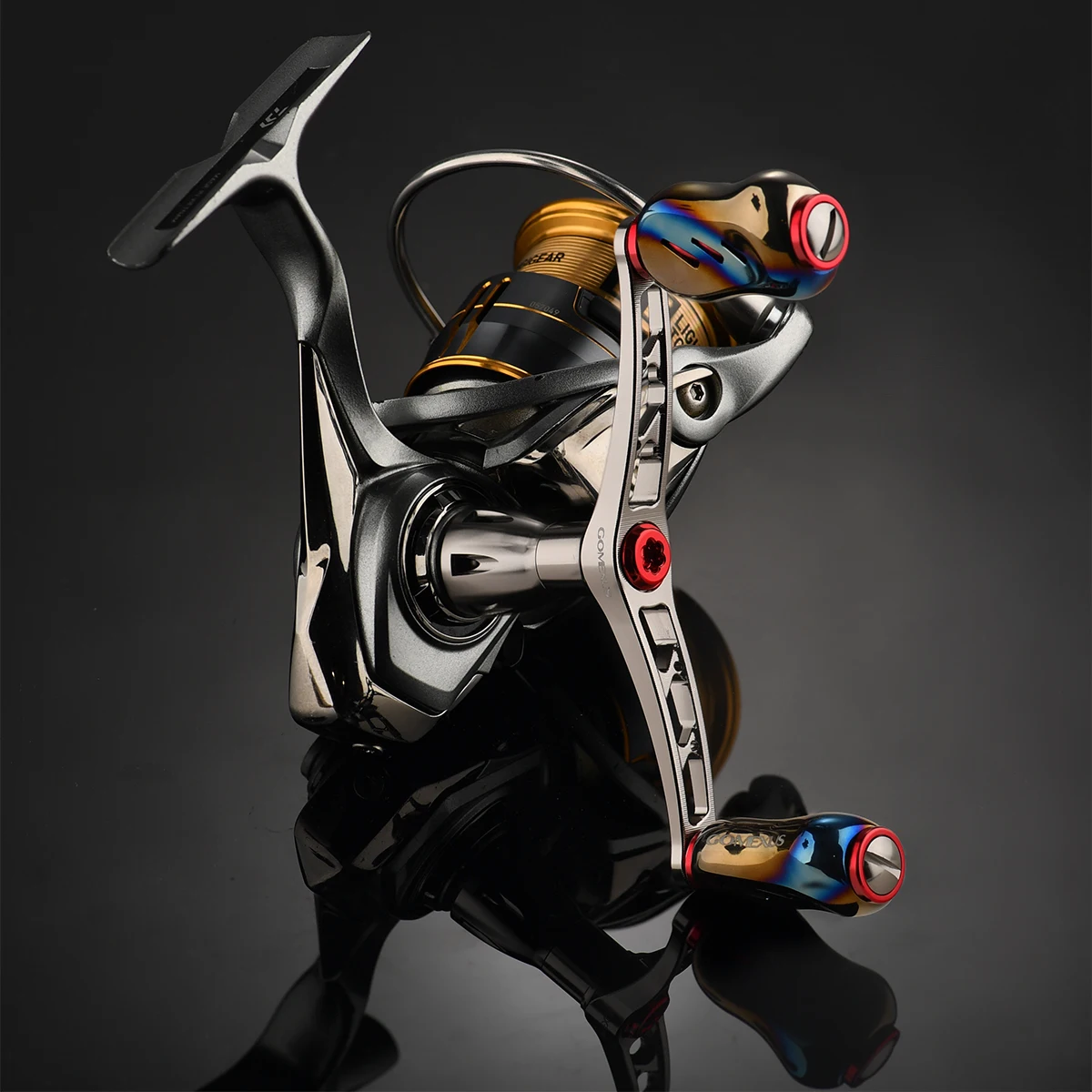 Carrete giratorio Gomexus, mango de aleación de titanio, mango de carrete de pesca Eging de 92mm para Shimano Stella Stradic Vanquish Vanford Sephia - imagen 3