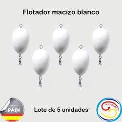 BALLRAG flotador spinning acero inoxidable con emerillones blanco