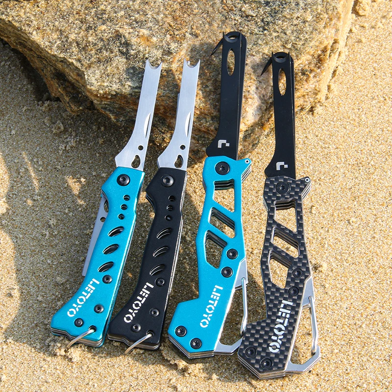 LETOYO-herramientas de pesca de corte de cordón de nervio de calamar, anzuelo de plantilla de calamar correcto, cuchillo de calamar de acero inoxidable para pie web, pulpo, sepia - imagen 5