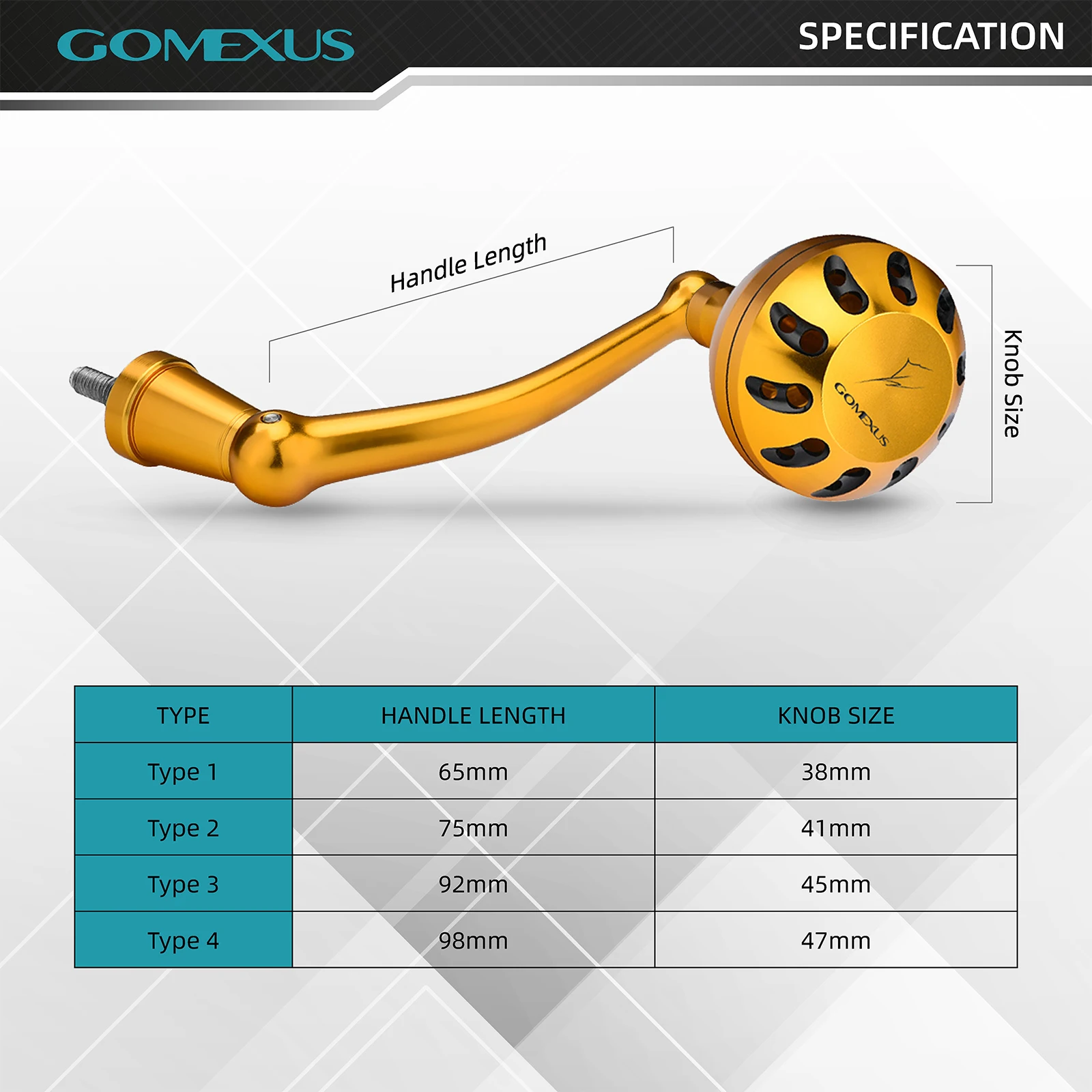 Gomexus Penn Handle Spinfisher Battle Slammer Fierce Conflict Pursuit 65-98 mm Carrete de pesca giratorio - imagen 3