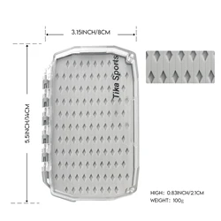 Aventik Caja de moscas transparente – Impermeable con cierre magnético