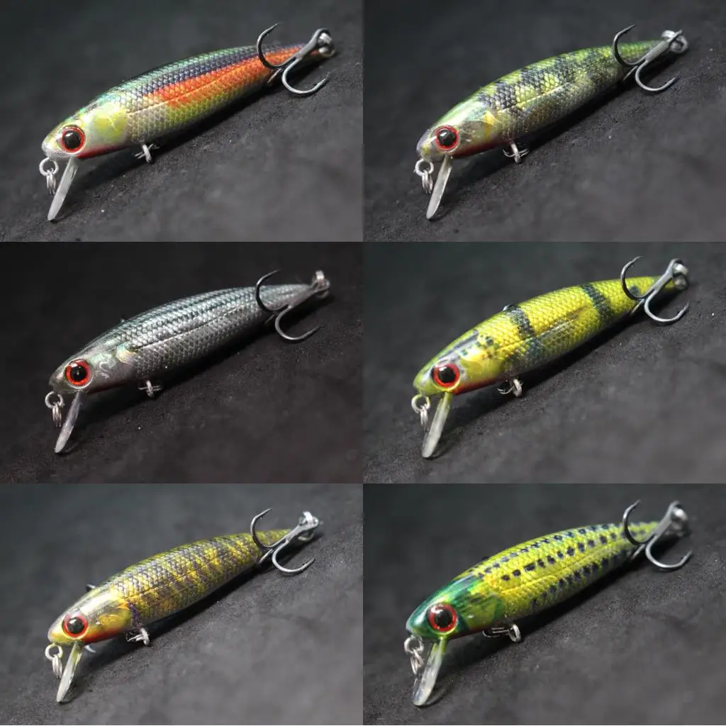 WLure-señuelo de pesca de 4,5g, 5,9 cm, pequeño pececillo que se hunde, uso en agua dulce, Wobble salvaje, pintura realista, HM639 - imagen 3