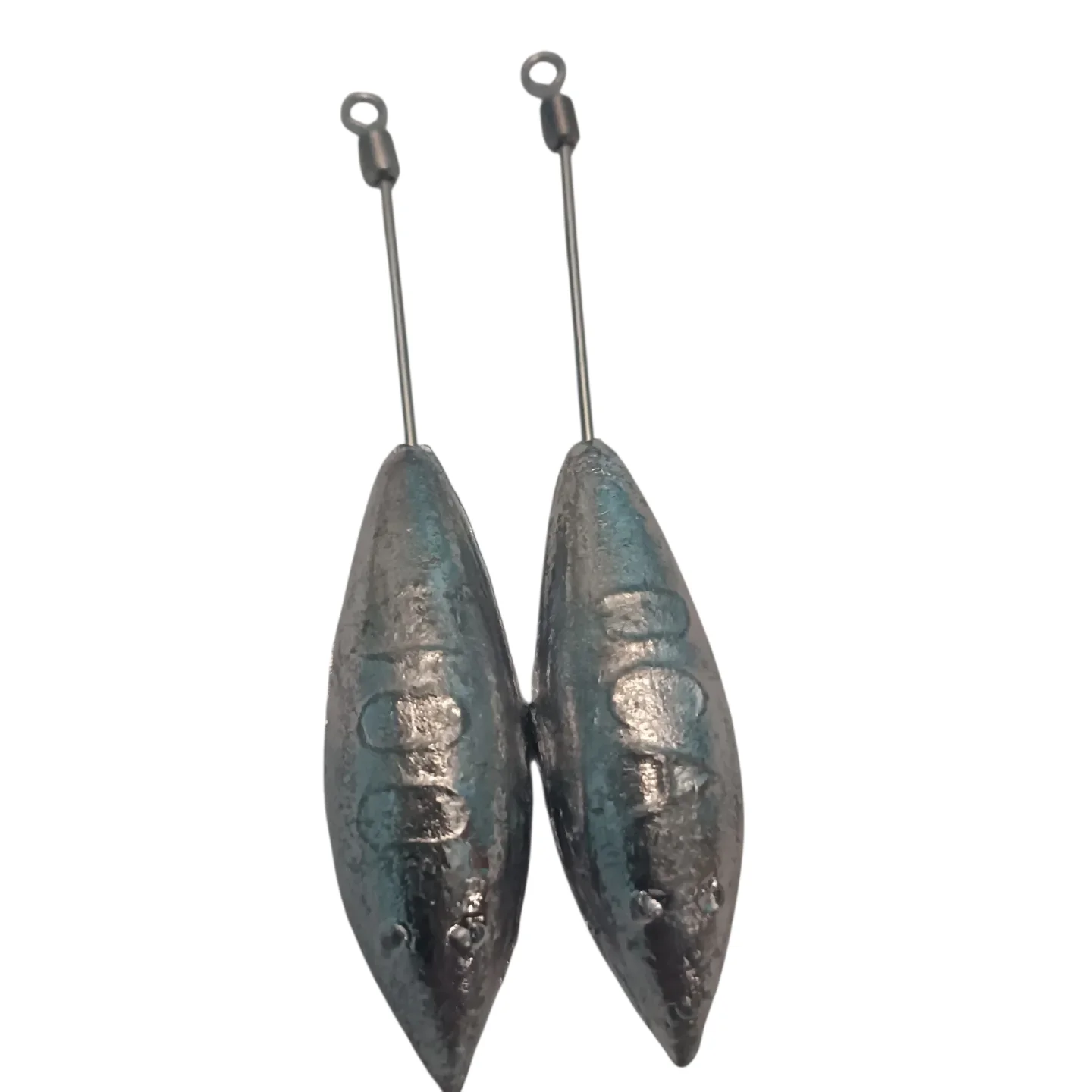 Lote 10 plomos DCA de 100gr con varilla inox 1,6mm rolling Surf casting mayor distancia competición - imagen 3