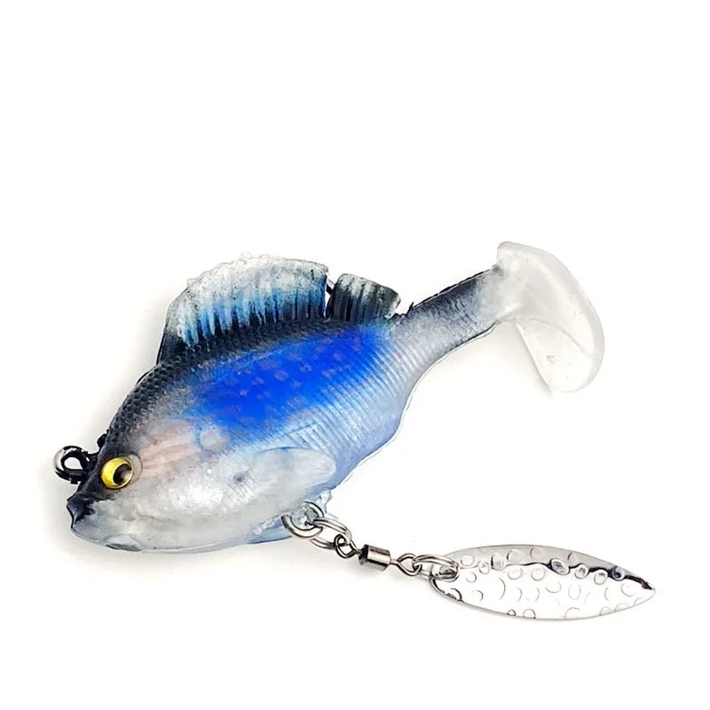 10g 14g Jig Head cebo suave cola de paleta Swimbait señuelo Artificial Señuelos de pesca de agua salada Wobblers para lubina perca cebo deslizante - imagen 4