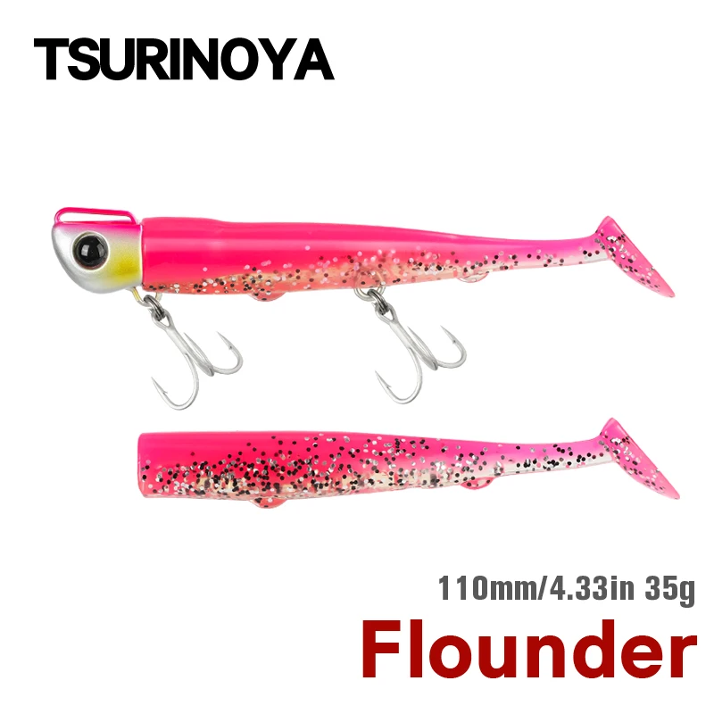 TSURINOYA Casting Jig Ultra Largo 110mm 35g – Vinilo cola T lubina