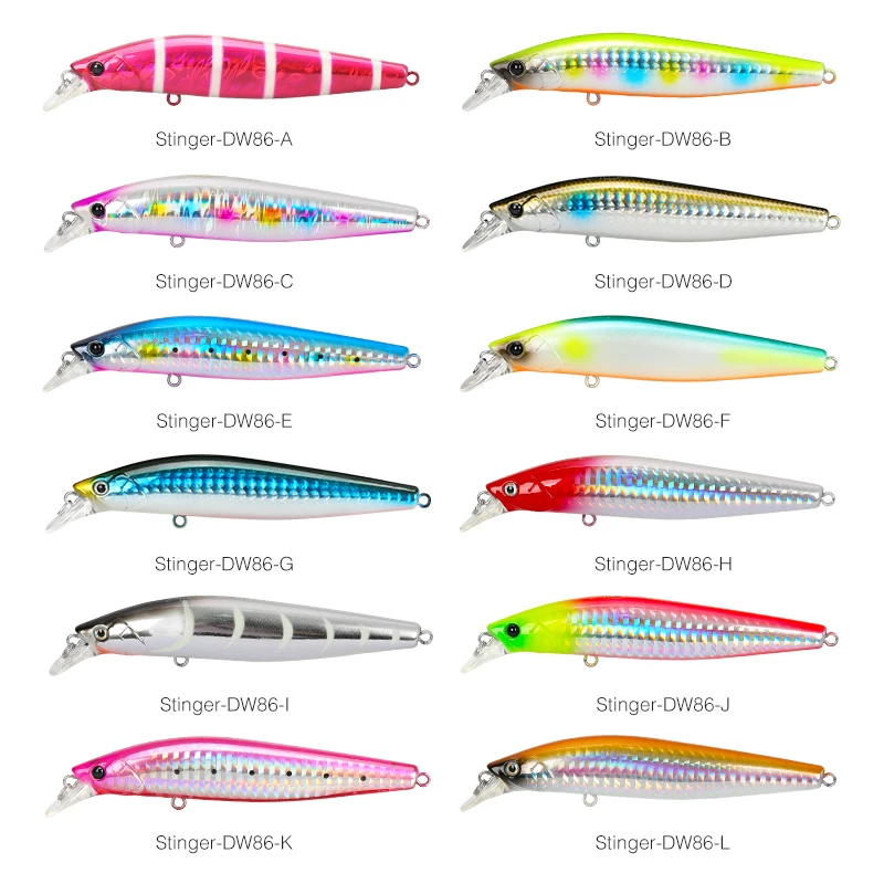 Señuelo TSURINOYA STINGER 98SP Jerkbait suspendido - imagen 2