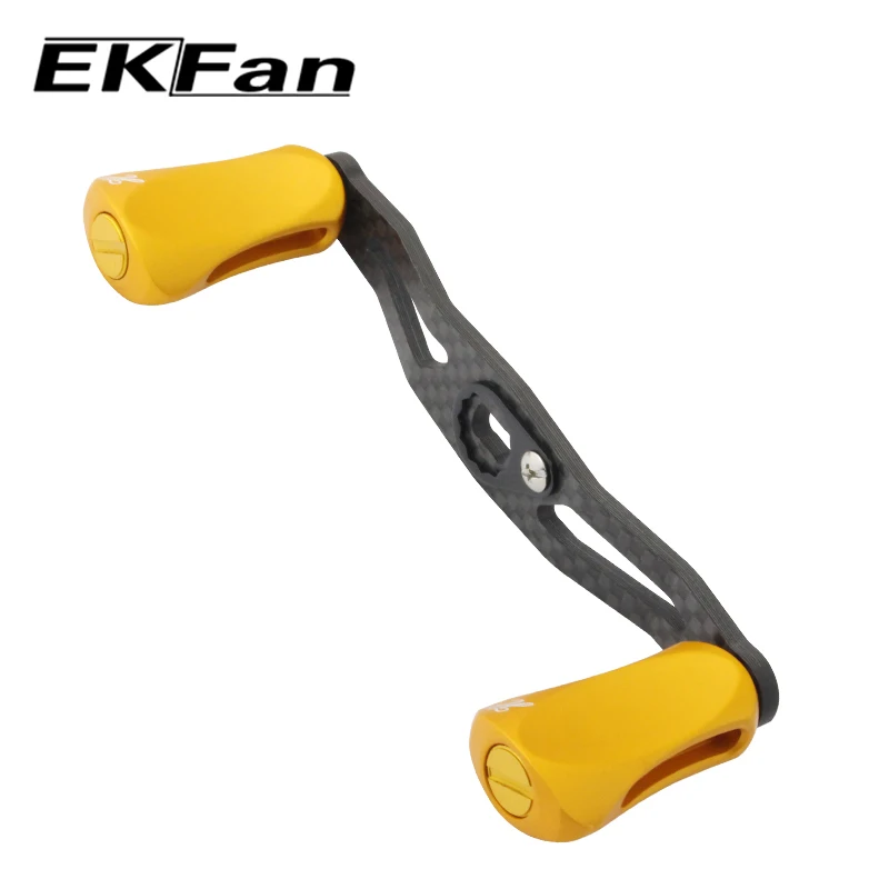 EKFAN-perilla de aleación de aluminio, mango de carrete de pesca de fibra de carbono, adecuado para SHI & DAI, herramienta de pesca, accesorios de aparejos - imagen 2