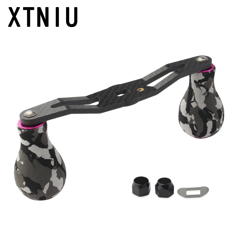 EKFan-carrete de pesca de fibra de carbono con agujero, mango de 115mm, 8x5mm, cebo de fundición, perilla de camuflaje EVA, accesorios de pesca - imagen 4