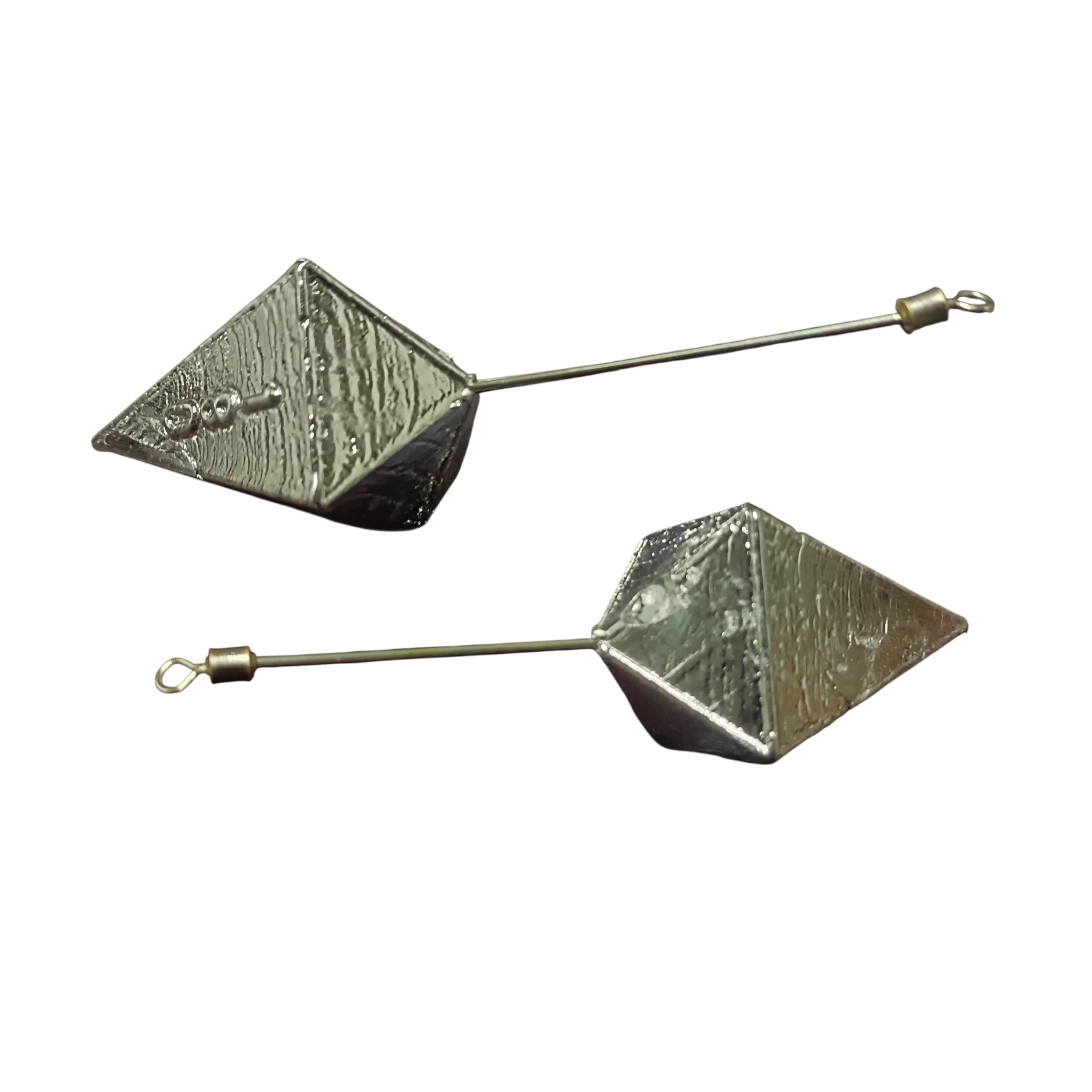 Lote 8 plomos de 8 caras con varilla rolling incorporado -Surfcasting corriente pesca competicion - imagen 3