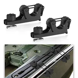 Soporte extensible de remo para kayak en riel de montaje