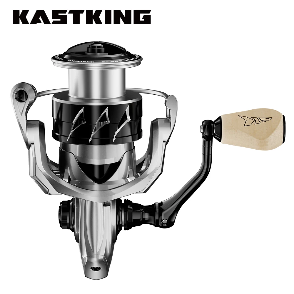 Carrete giratorio KastKing Spartacus III innovador resistente al agua, potencia máxima de arrastre de 8KG, 198g, peso ligero para pesca de Lucio - imagen 3