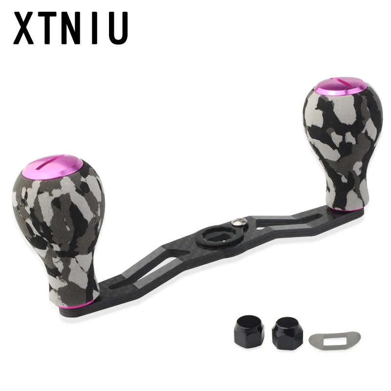 EKFan-carrete de pesca de fibra de carbono con agujero, mango de 115mm, 8x5mm, cebo de fundición, perilla de camuflaje EVA, accesorios de pesca - imagen 3