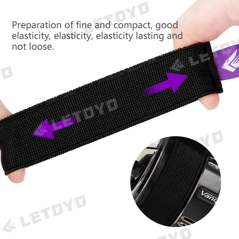 LETOYO 4 Uds carrete giratorio flexible cinturón con mango carrete de pesca duradero cubierta de carrete accesorios de pesca herramienta de pesca - imagen 3