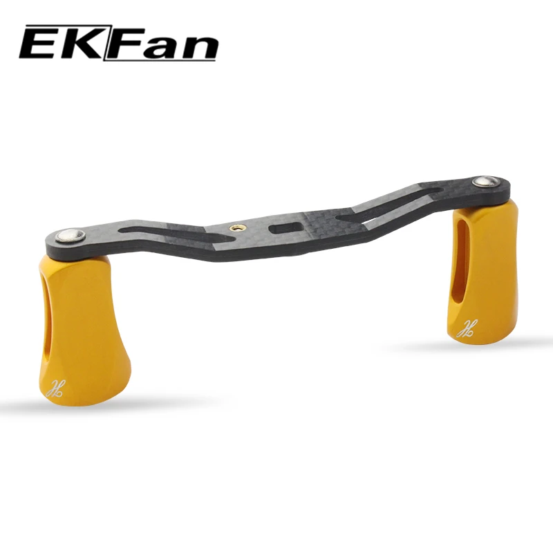 EKFAN-perilla de aleación de aluminio, mango de carrete de pesca de fibra de carbono, adecuado para SHI & DAI, herramienta de pesca, accesorios de aparejos - imagen 3