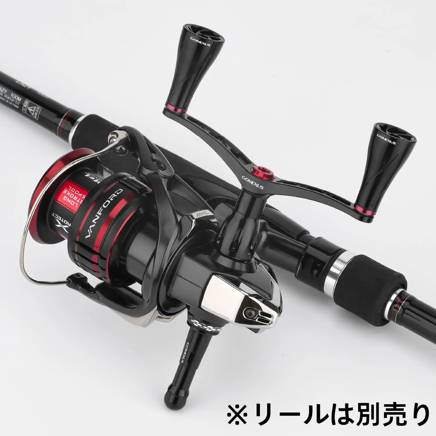 Gomexus mango doble Eging pesca 98mm mango de carrete para Stella Vanford Vanquish Sephia Twin Power XD Ultegra Stradic Cardiff - imagen 2