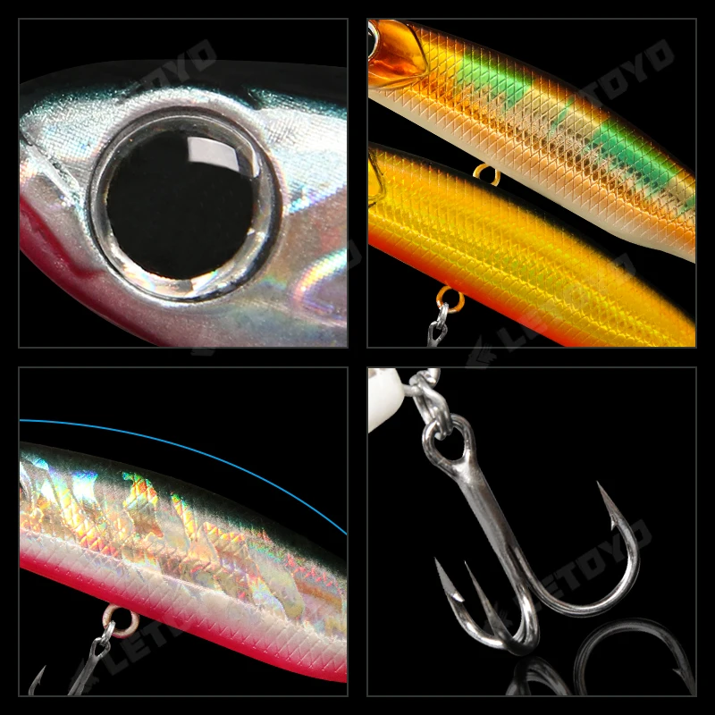 LETOYO, señuelo de lápiz que se hunde, 3,5g/5,4g/8,3g/12g/17g, señuelo de pesca de fundición a tierra de fundición larga, Micro cebo Artificial para pesca en el mar, jigs de pesca de mar rockfishing mini - imagen 4