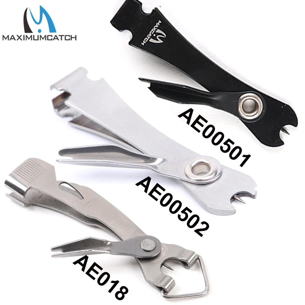 Multitool de pesca Maximumcatch con pinza de nudos y afilador inoxidable