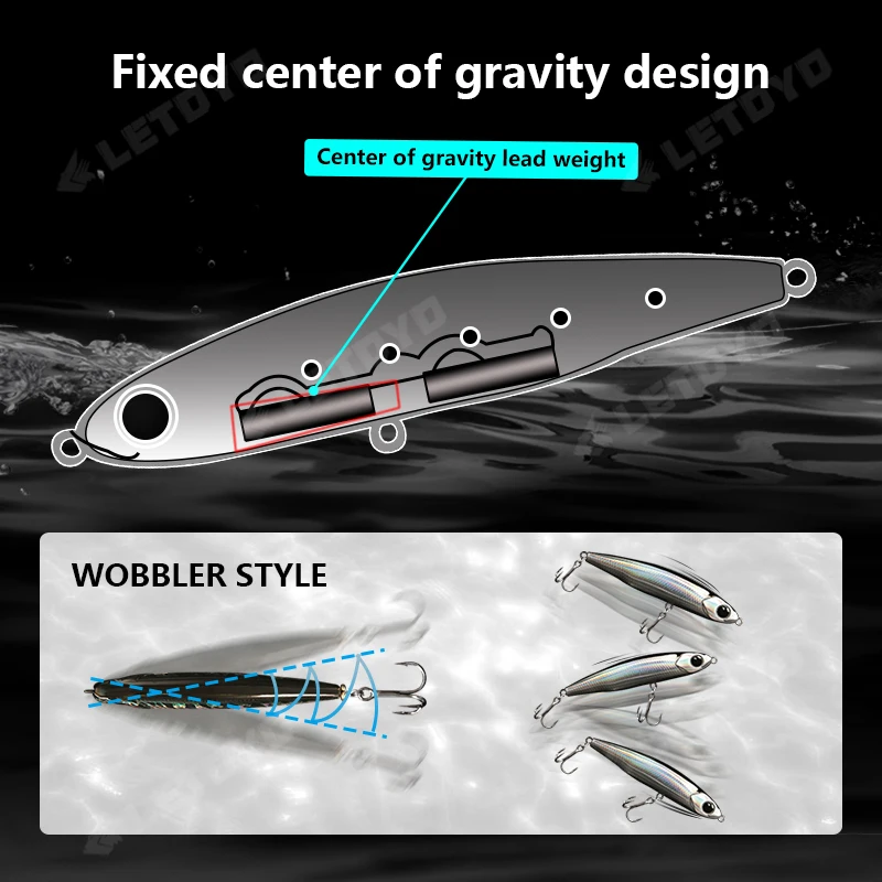 LETOYO, señuelo de lápiz que se hunde, 3,5g/5,4g/8,3g/12g/17g, señuelo de pesca de fundición a tierra de fundición larga, Micro cebo Artificial para pesca en el mar, jigs de pesca de mar rockfishing mini - imagen 3