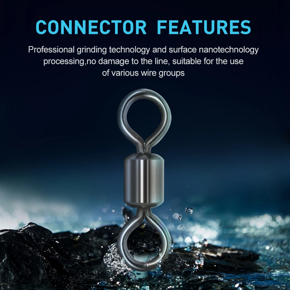 KESFISHING-rodamiento de bolas de acero inoxidable, accesorios de pesca, aparejos, 50 unidades - imagen 2