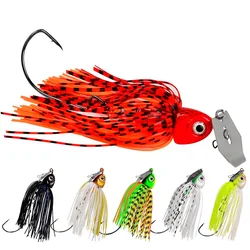 12g/15g/20g Jigging Bass Bait Buzzbaits cebo de alambre Spinnerbait lentejuelas giratorias Lucio Señuelos de Pesca aparejos de Pesca de agua salada