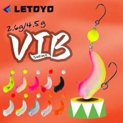 LETOYO 2,8/4,5g VIB señuelo hundimiento vibración Jerkbait Wobbler Crankbait Swimbait señuelo duro cebo Artificial área trucha perca cebo