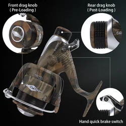 Carrete MIFINE TELE CARP – Doble freno 5.2:1 Talla 3000-6000