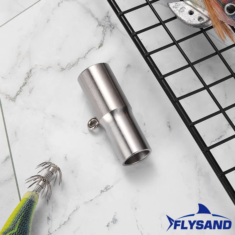 FLYSAND Corrector de anzuelo de calamar puede recuperar el anzuelo de pulpo en el anzuelo equipo de pesca con aguja pesca de carpa herramienta de pesca de acero inoxidable - imagen 3